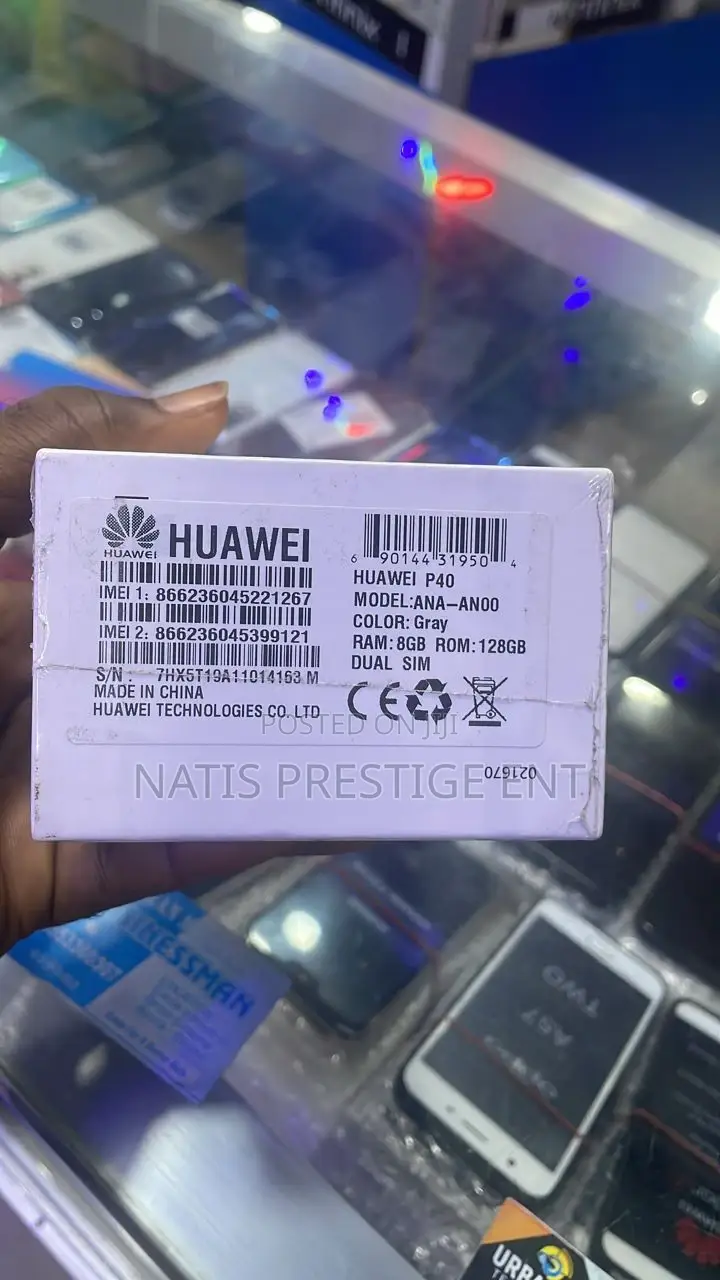 New Huawei P40 4G 128 GB Black