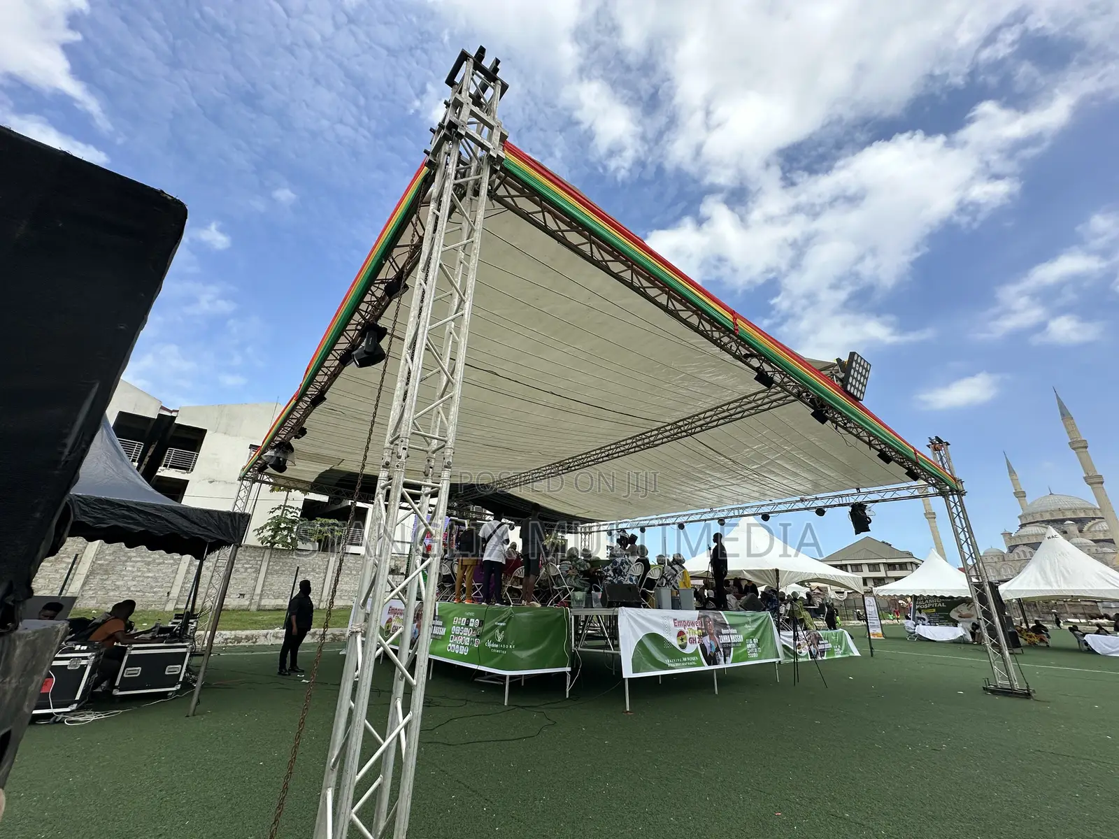 Stage , Truss , Lightings and Cover