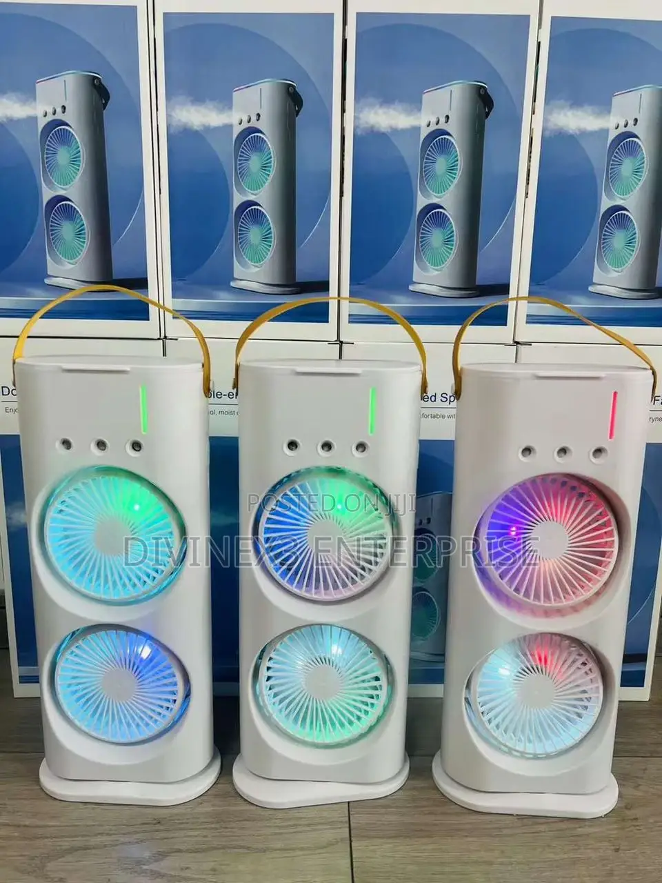 Double Fan With Humidifier