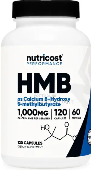 Nutricost HMB Beta-Hydroxy Beta-Methylbutyric 1000mg120 Caps