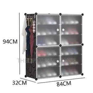 18 Spaces Plastic Shoe Rack
