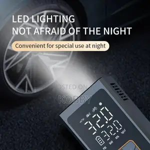 Wireless Digital Portable Compressor 6000 MAH Inflator 12v