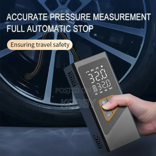 Wireless Digital Portable Compressor 6000 MAH Inflator 12v