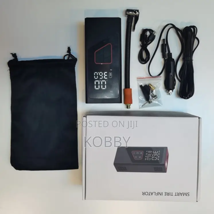 Wireless Digital Portable Compressor 6000 MAH Inflator 12v