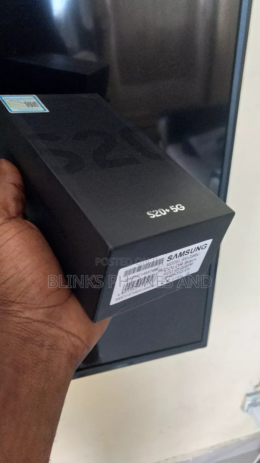 New Samsung Galaxy S20+ 5G 256 GB Black