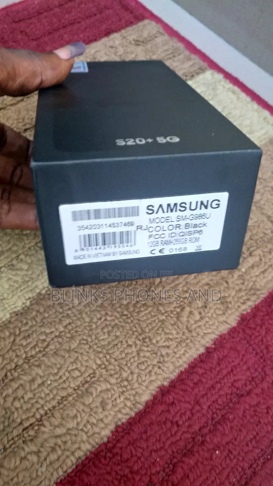 New Samsung Galaxy S20+ 5G 256 GB Black