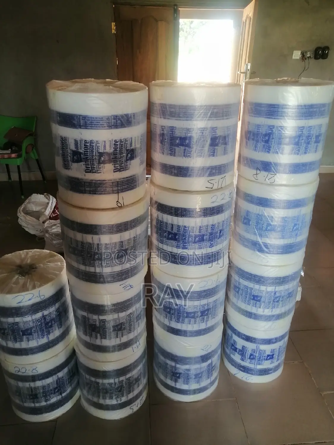 Sachet Water Rubber (Roll) and Packing Bags