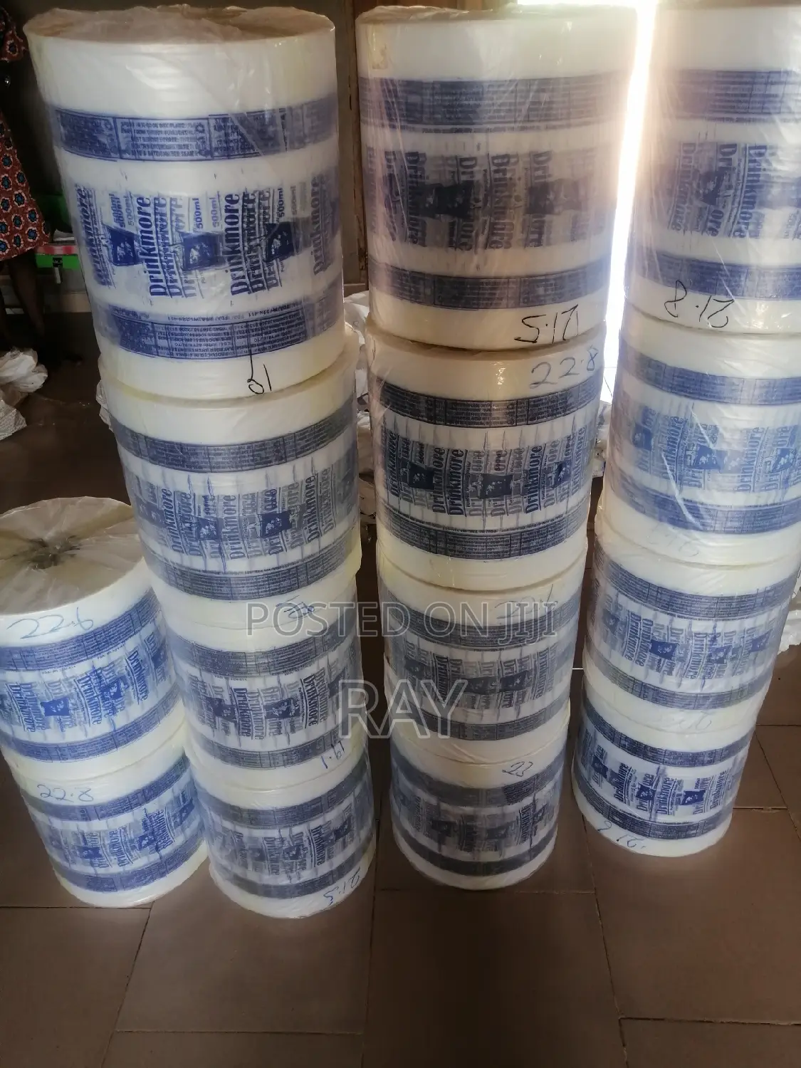 Sachet Water Rubber (Roll) and Packing Bags