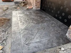 Pebble Black Patterned Concrete