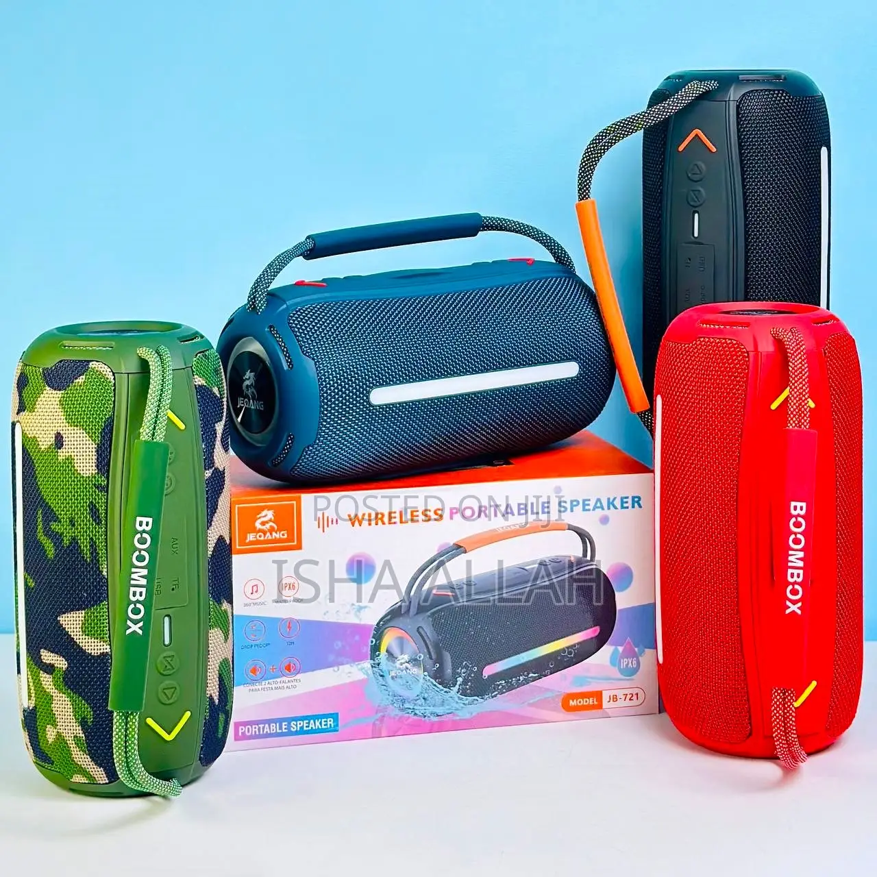 Boombox Jb-721 Portable Bluetooth Speaker