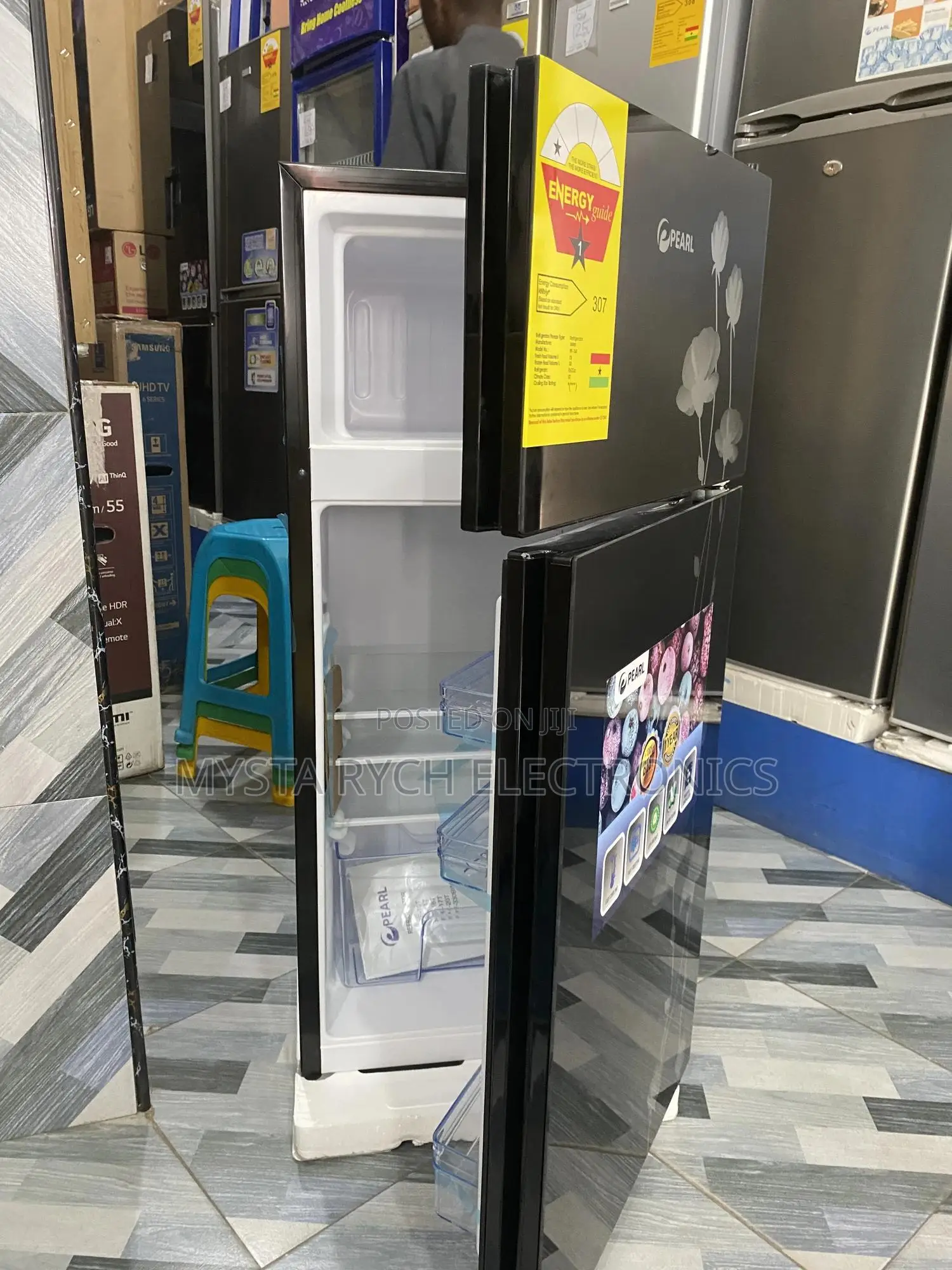New Pearl Double Door Fridge-Mirror Furnishing