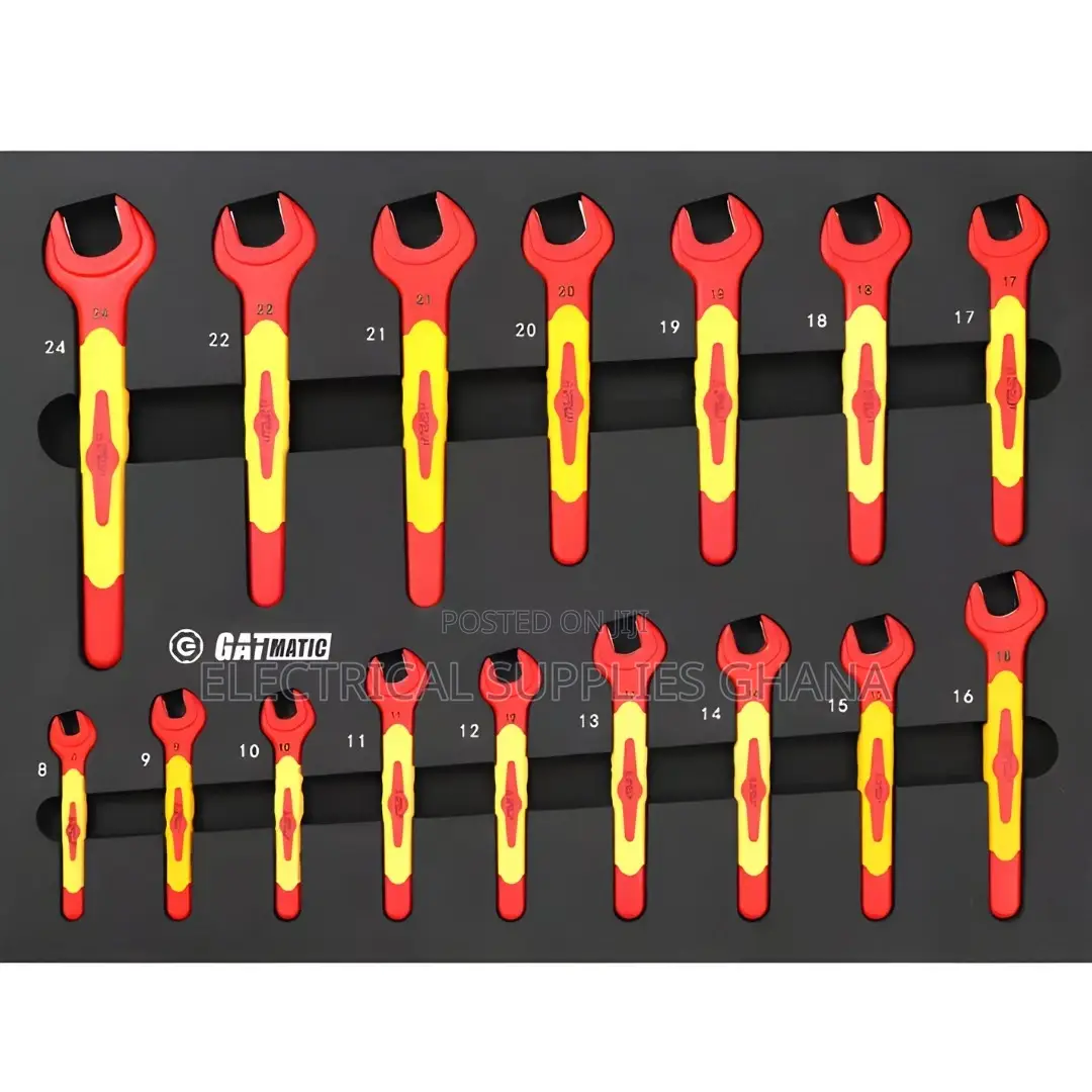 1000V Insulated VDE Double Ended Open Spanner Set