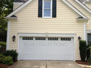 14×8 Morden Automated Garage Door With Fanlight