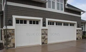 12×8 Double Garage Doors With Fanlight