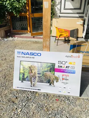 Latest Nasco 50 Inch Uhd Smart Satellite Tv(Black).