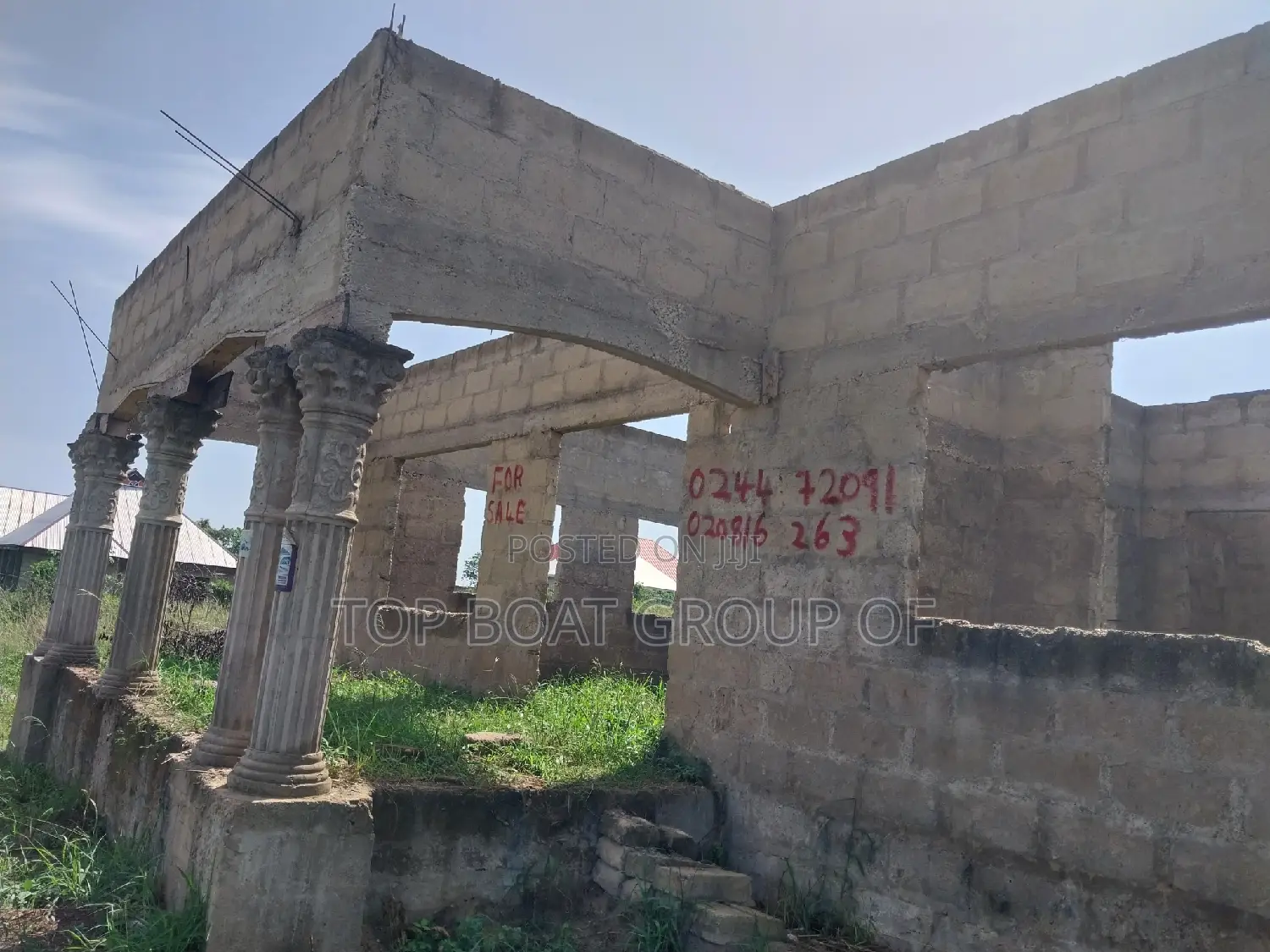 Furnished 4bdrm House in Bohuo Sasa Top Boat, Kumasi Metropolitan