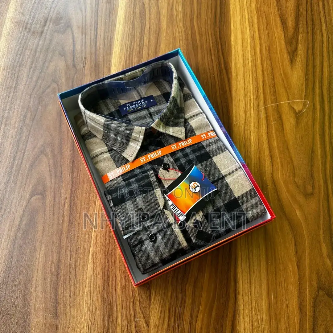 St.Philip Plaid Long Sleeves Shirt Available in Stock