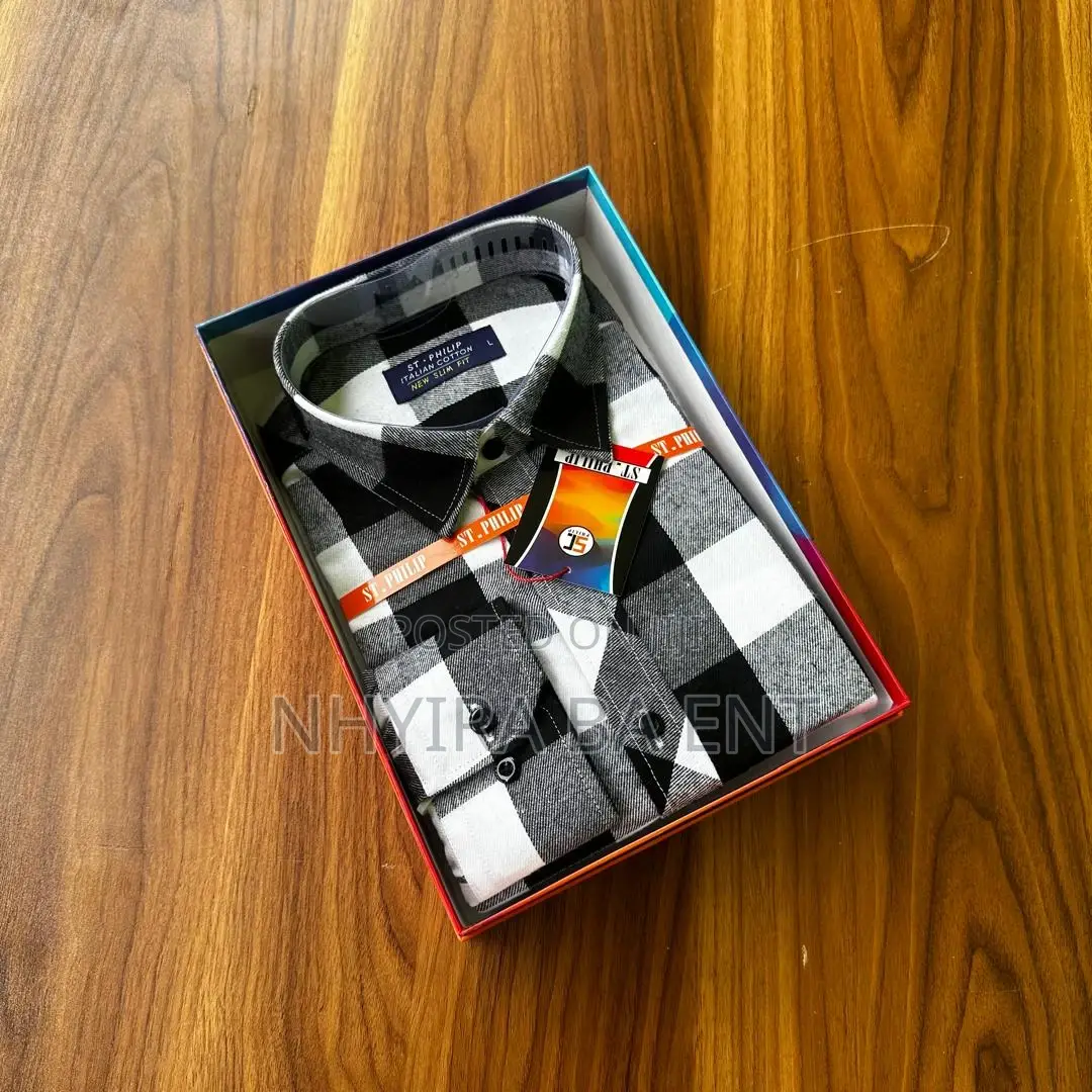 St.Philip Plaid Long Sleeves Shirt Available in Stock