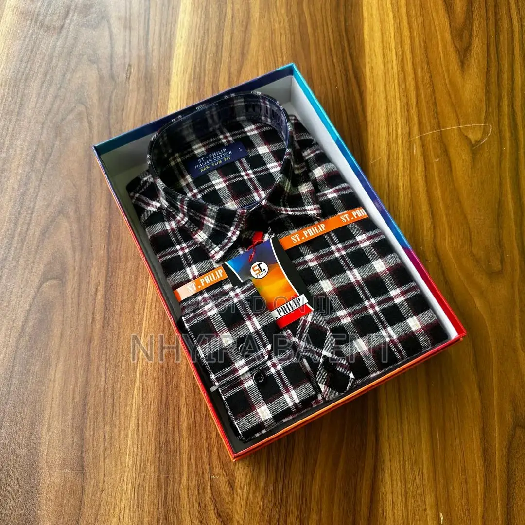 St.Philip Plaid Long Sleeves Shirt Available in Stock