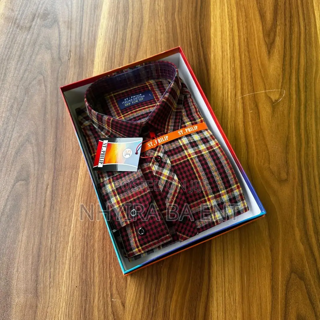 St.Philip Plaid Long Sleeves Shirt Available in Stock