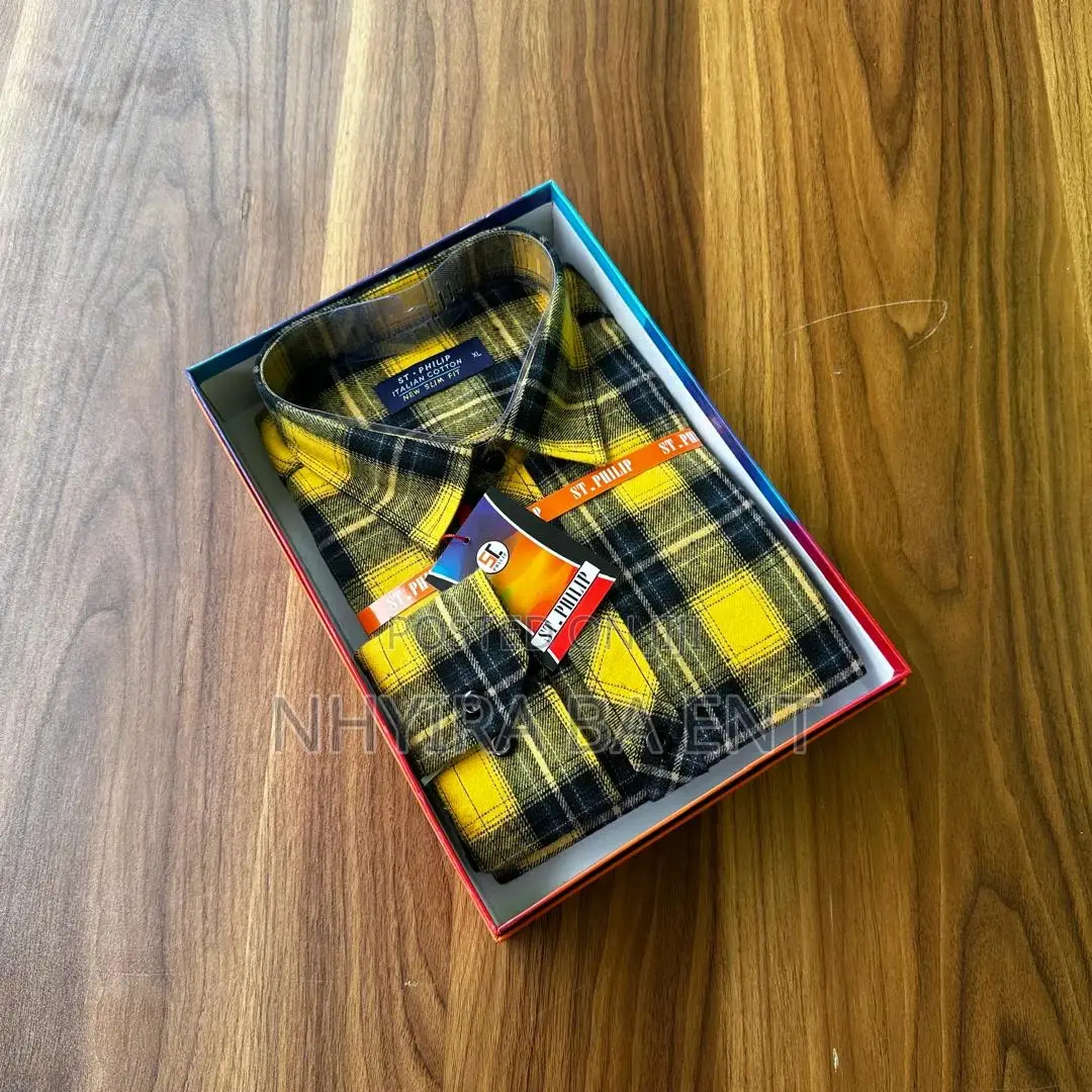 St.Philip Plaid Long Sleeves Shirt Available in Stock