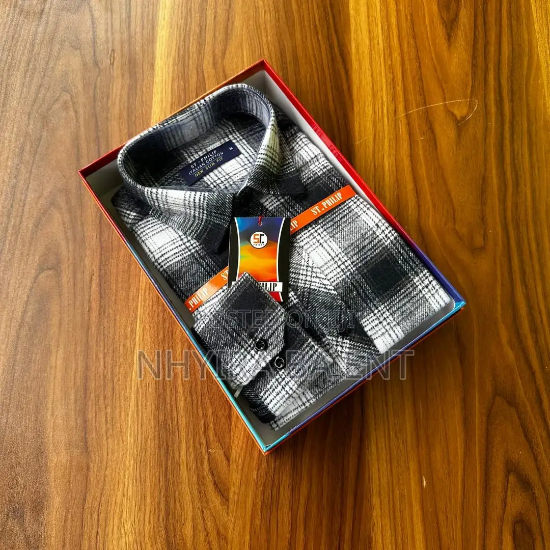 St.Philip Plaid Long Sleeves Shirt Available in Stock