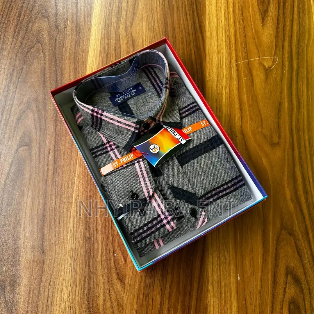 St.Philip Plaid Long Sleeves Shirt Available in Stock