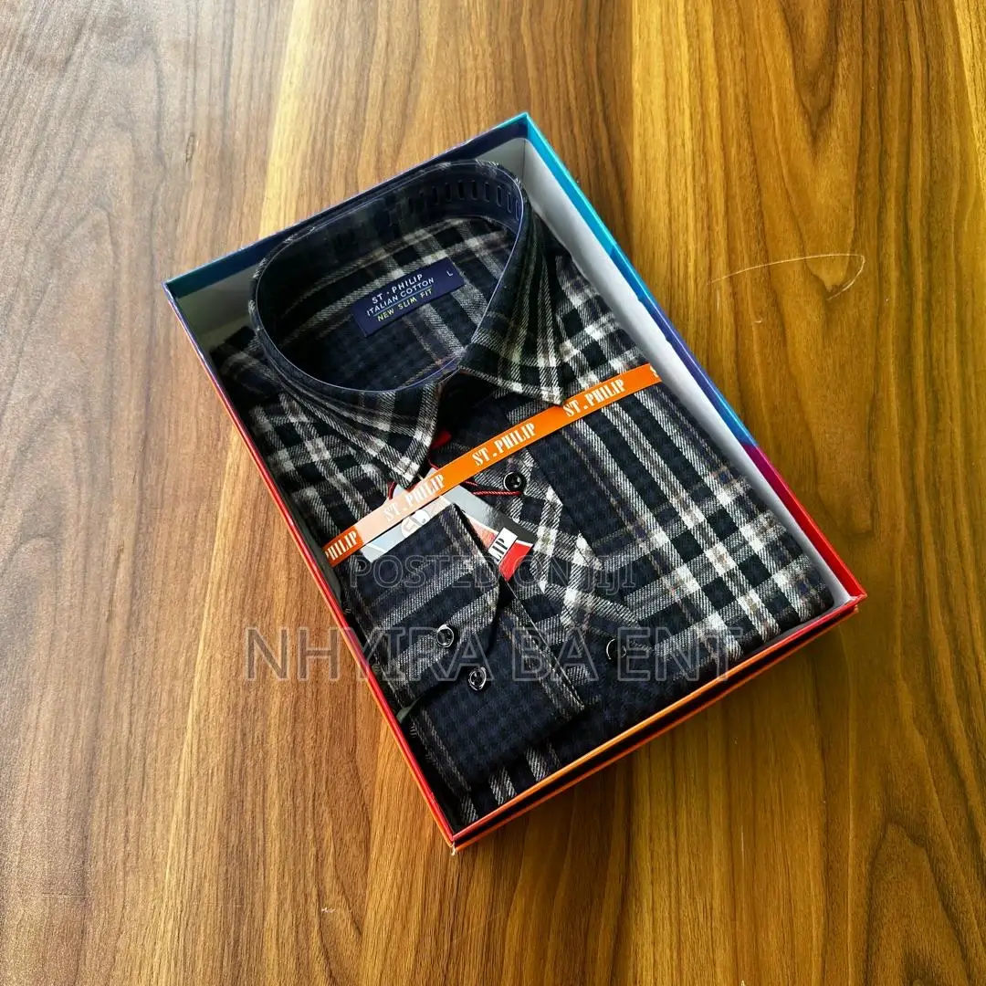 St.Philip Plaid Long Sleeves Shirt Available in Stock