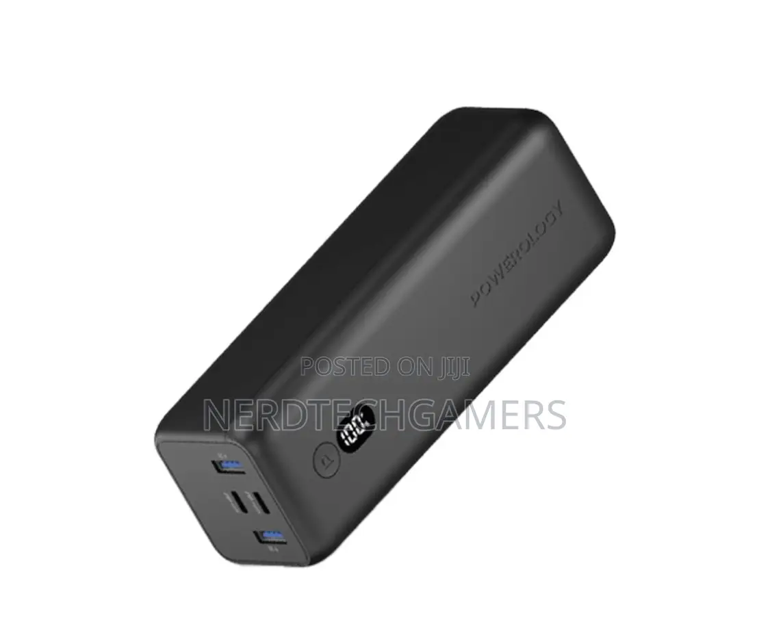 Powerology Onyx 30000mah Dual USB-C Power Bank