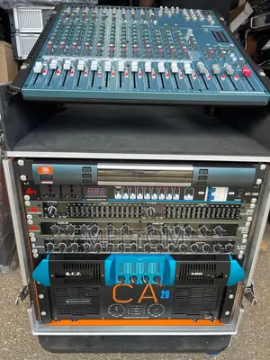 Loaded 14u Dj Rack for Full Range and Double Bass Speakers