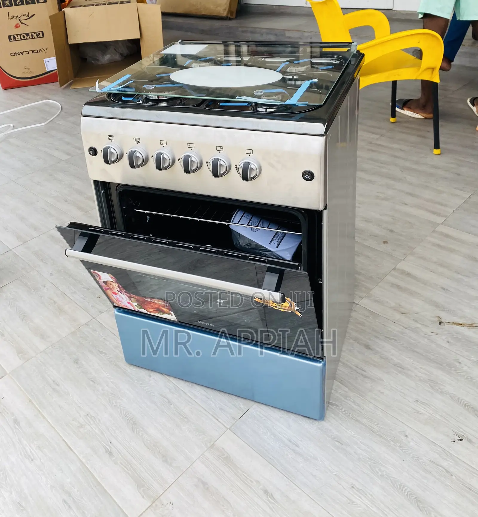 Well Design Ferre 60x60 Newlight 4 Gas Burner With Oven.