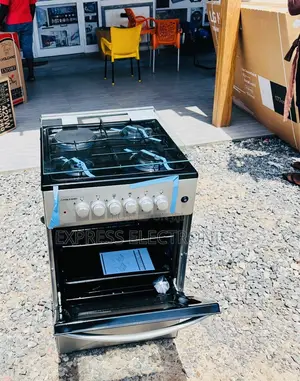 1electric 3gas Stove Oven 50/50 Grey Color.
