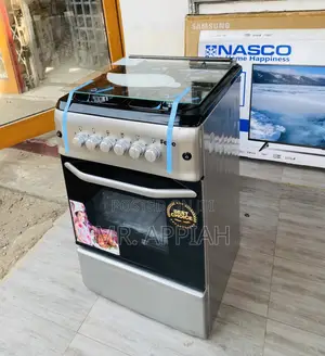 Elegant Gray 60x60 Ferre 4 Gas Burner With Oven Grill.