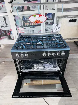 Freestanding Ferre Gas Black 5burner Oven Rotisserie 60/90