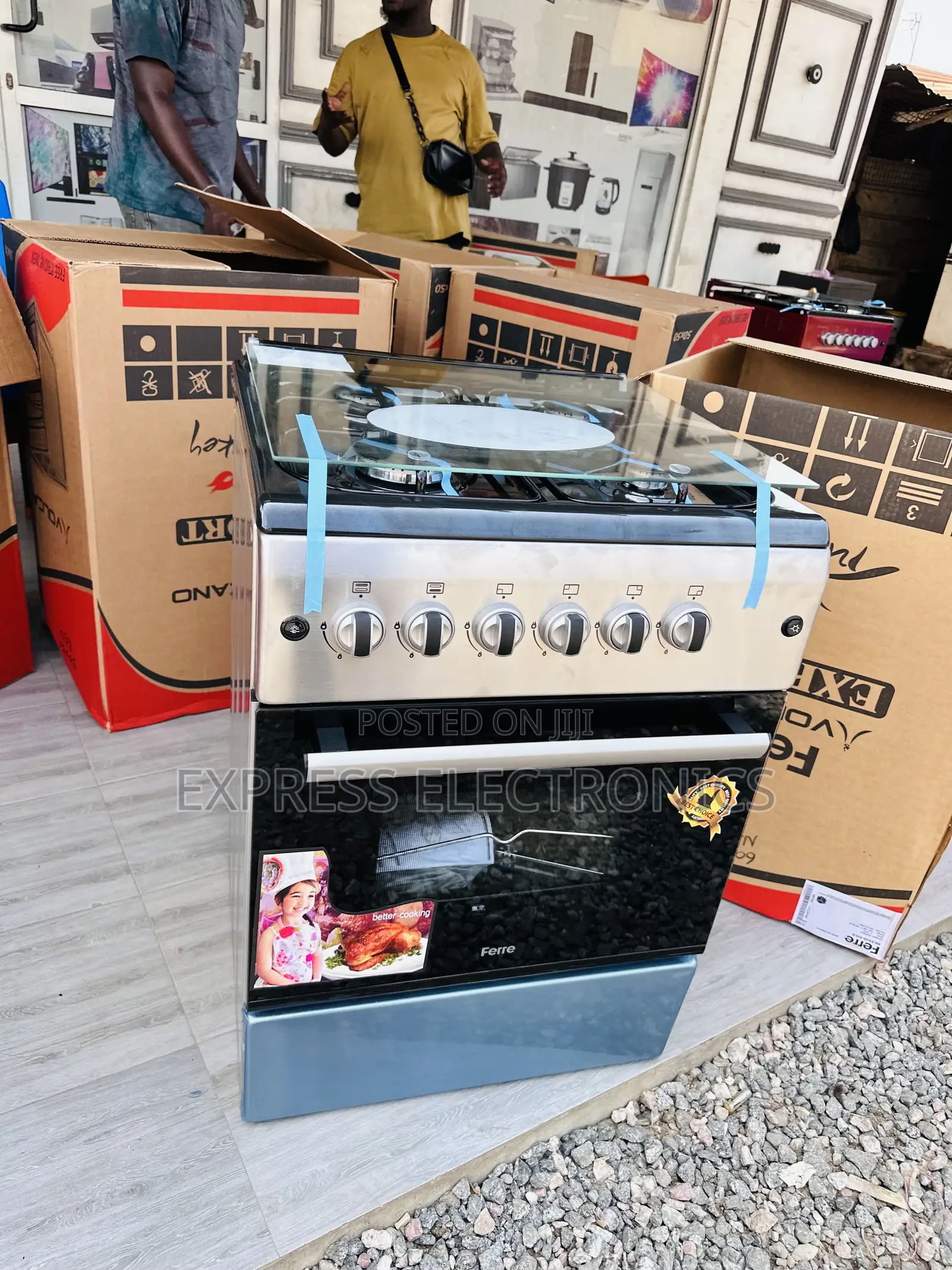 4burner 60/60 4burner Oven Grill Rotisserie Ferre