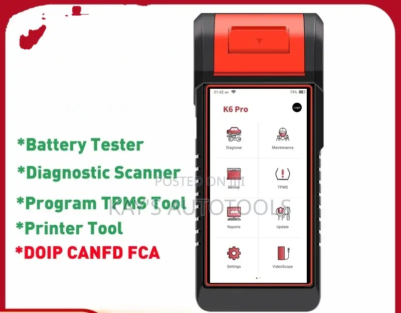 KINGBOLEN PRO Car Diagnostics,TPMS,Printer,Battery Tester