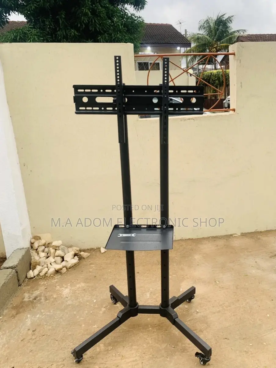 Reliable Moveable Tv Trolly for 32” to 70”(Black).