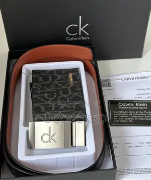 Calvin Klein Wallet + Belt Set