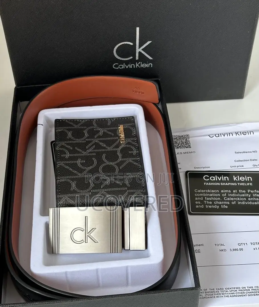 Calvin Klein Wallet + Belt Set
