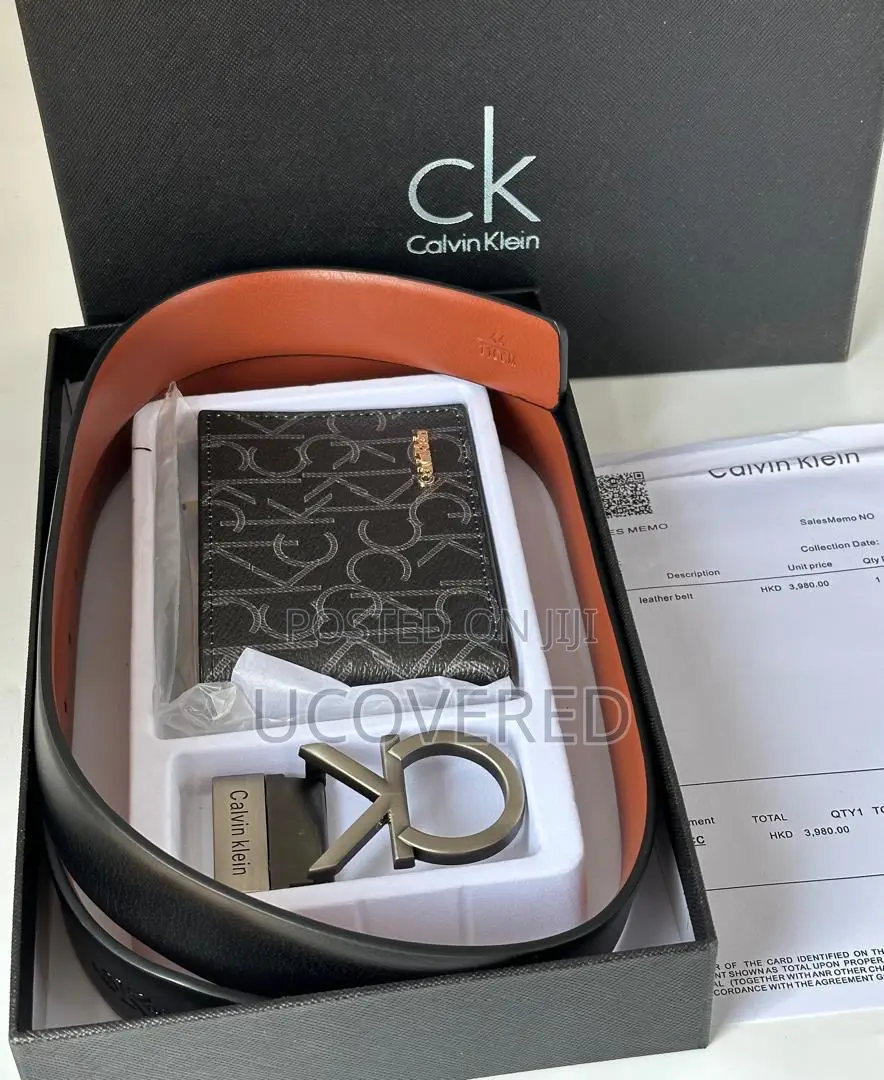 Calvin Klein Wallet + Belt Set