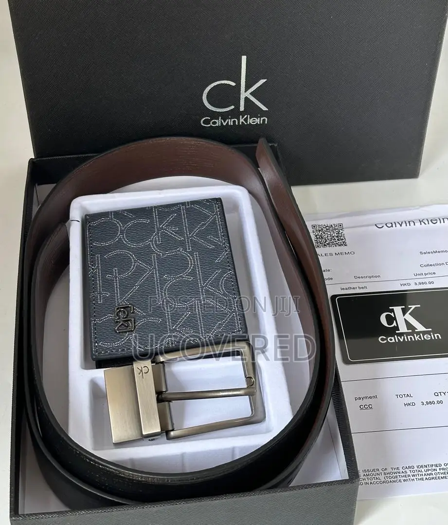 Calvin Klein Wallet + Belt Set
