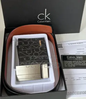 Calvin Klein Wallet + Belt Set