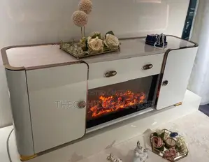 Royal Luxury Tv Stand With Fire Flame Lights