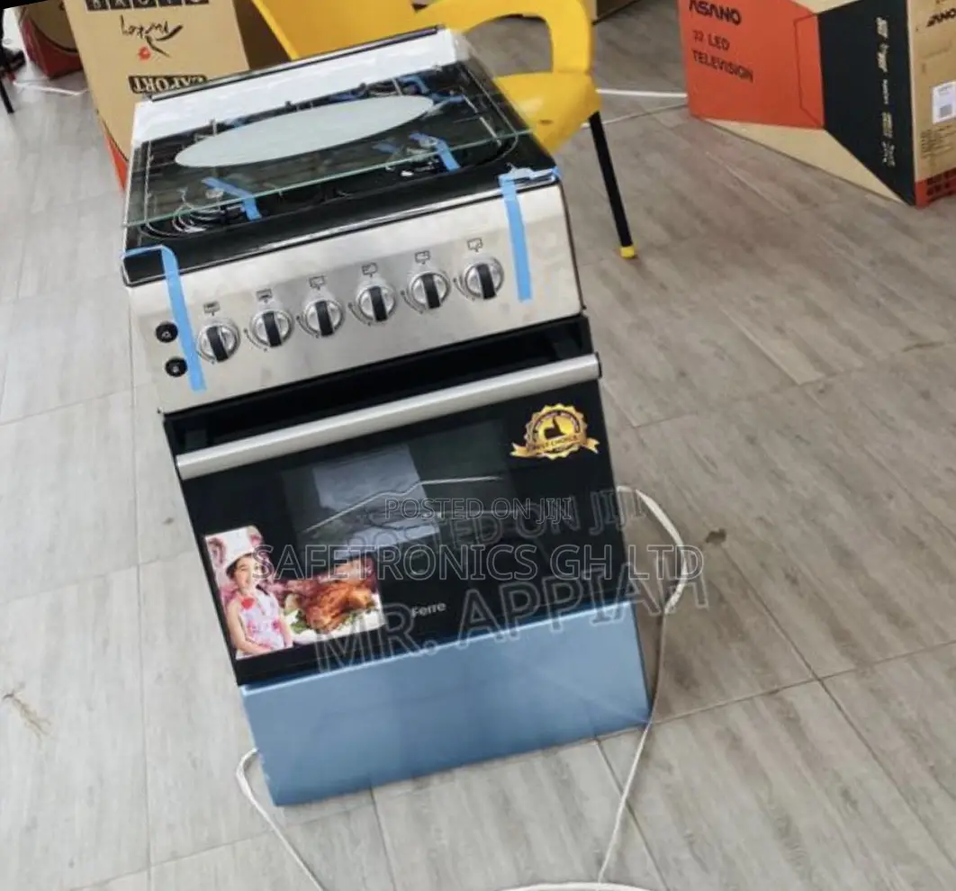 Ferre Oven With Grill 4 Gas Cooker 60x60cm New Light