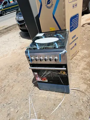 Brand New Newline 50/60 Grey Color 4burner Oven Grill