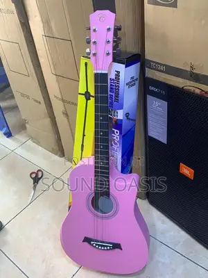 Pink Acoustic Learner Guitar