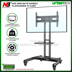 Mobile Tv Stand for Heavy Duty TVS Between 32”-75”