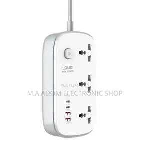 Original Ldnio Extension Board With Fast Charge Usb Type C