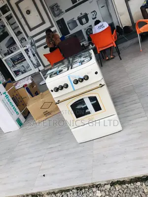 4 Gas Cooker Oven With Grill Glass Lid 50x50 Ricci White