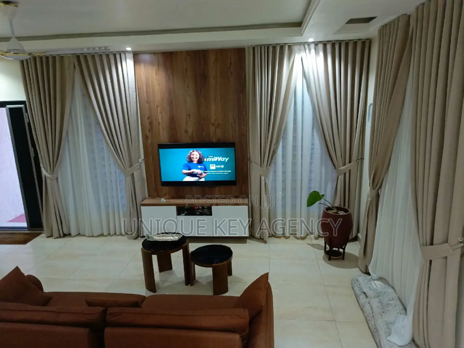 Furnished 3bdrm House in Unique Key Agency, Accra Metropolitan